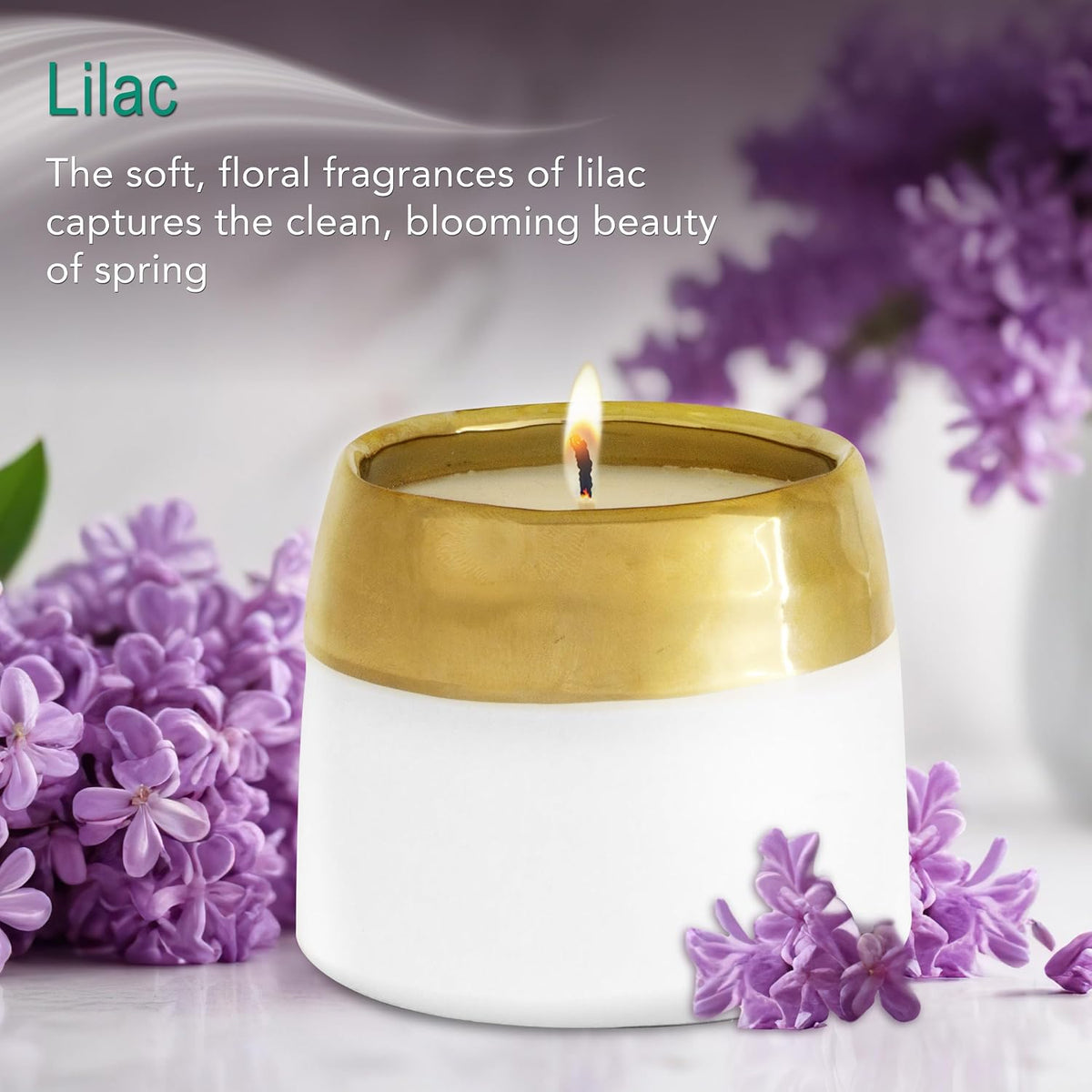 The Growing Candle — Lavender