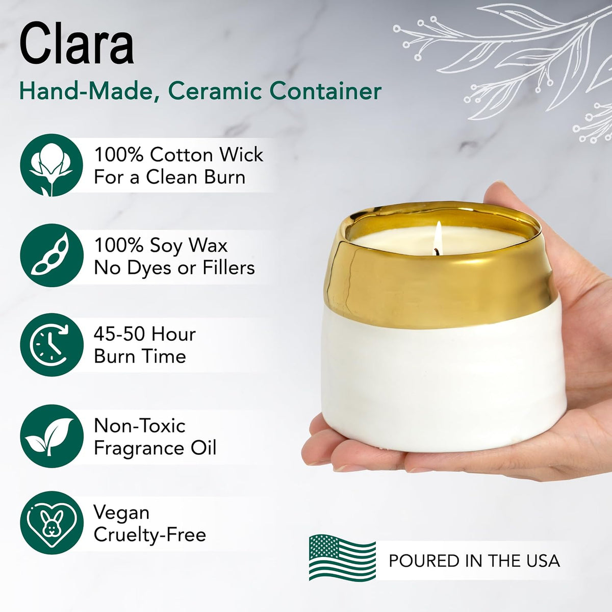 The Growing Candle — Sandalwood & Vanilla