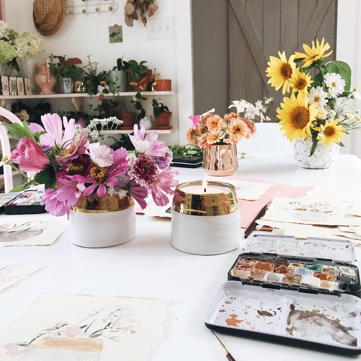 The Growing Candle — Mint & Eucalyptus