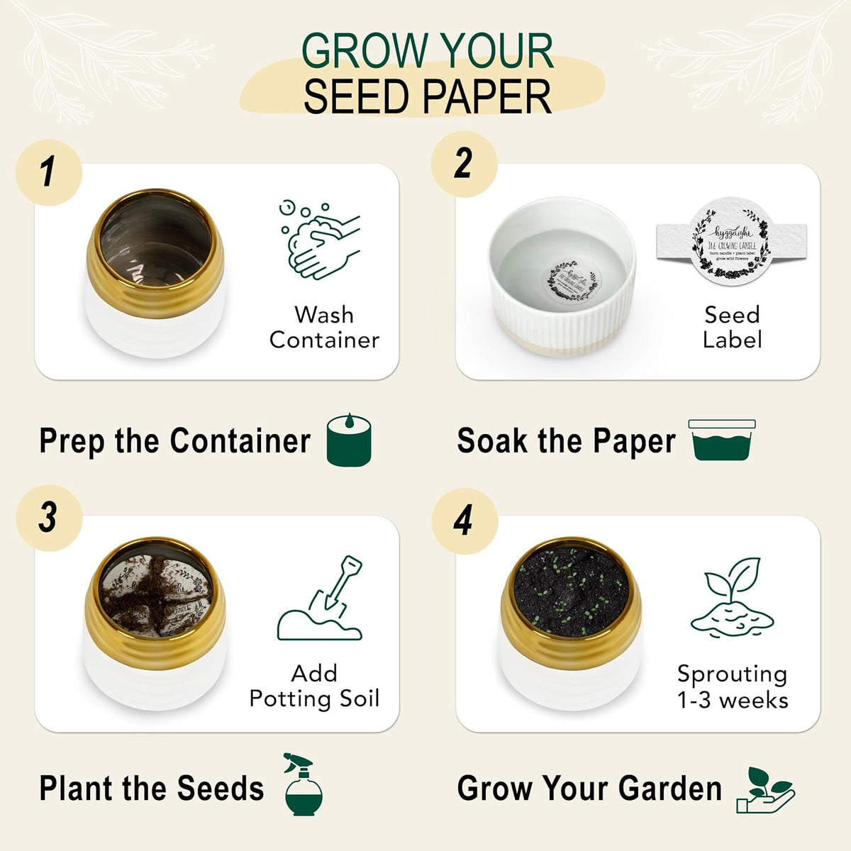 The Growing Candle — Lavender